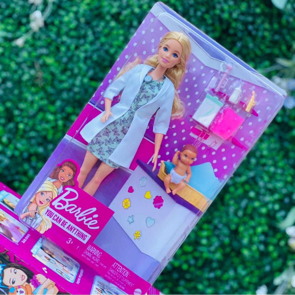 Barbie You Can Be Anything Doll Dr Nurse Set Baby New